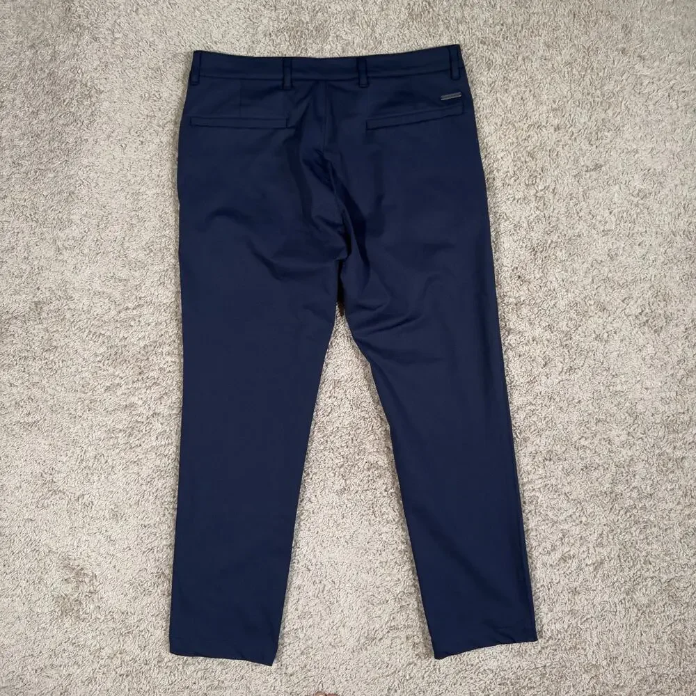 Twillory Chino Pants Blue Performance Golf Mens Fits 34x30 (34x26) Tailored Fit